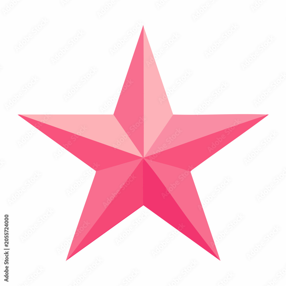 Fototapeta premium Pink Star Icon