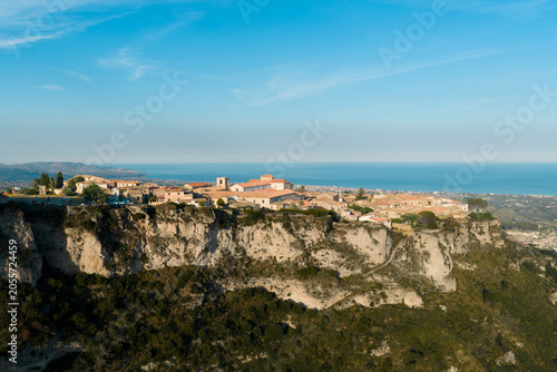 Gerace City in Calabria, view of the little historical hamlet for touristic