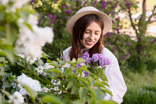Beautiful young woman with ...