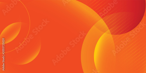 Modern Warm Gradient Abstract Background with Circular Shapes