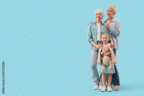 Young woman after chemother...