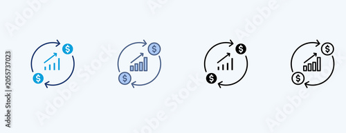 Foto Return On Equity Multiple Icon Illustration Vector