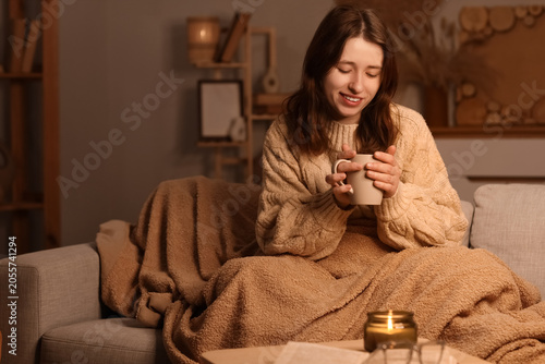 Cozy evening relaxation wit...
