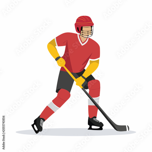 Ice Hockey Player in Action