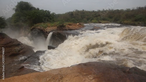 View of Murchison Falls on the Victoria Nile river, Uganda