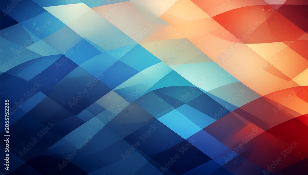 Obraz premium Vibrant abstract geometric shapes background.