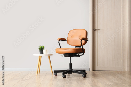 Modern home office interior...