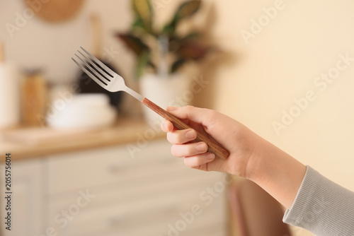 Female hand holding modern ...