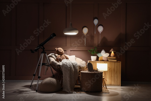 Cozy childrens room interio...