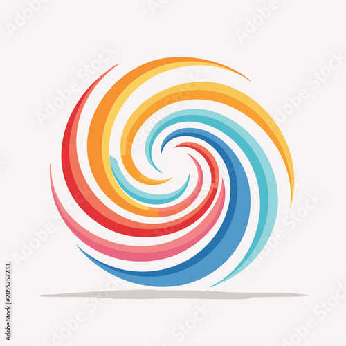 Colorful Swirl Abstract Logo