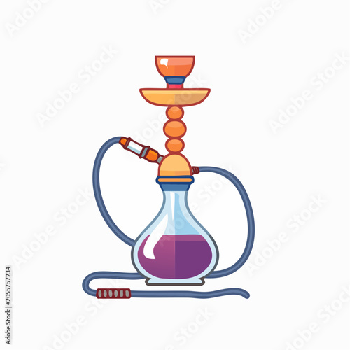 Cartoon Shisha Pipe Illustration