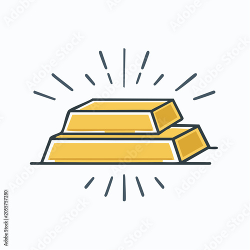 Gold Bars Icon