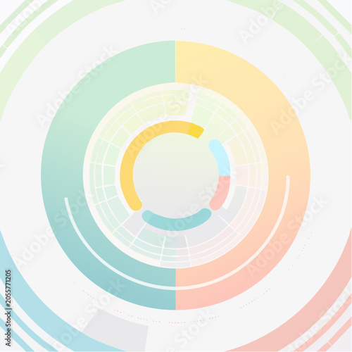 Pastel abstract circles ar