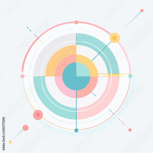 Pastel abstract circles ar