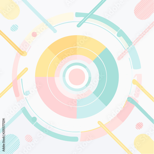 Pastel abstract circles ar