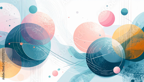 Pastel abstract circles ar