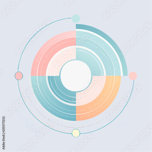 Pastel abstract circles ar