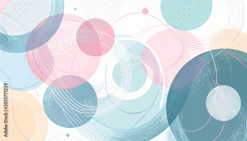 Pastel abstract circles ar