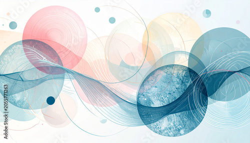 Pastel abstract circles ar