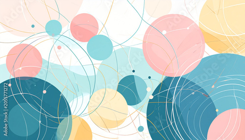 Pastel abstract circles ar