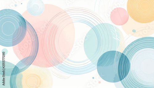 Pastel abstract circles ar