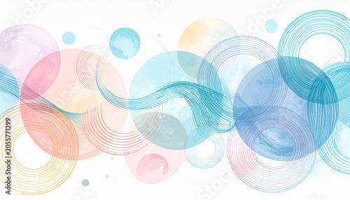 Pastel abstract circles ar