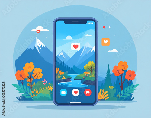 Minimal phone notification icon