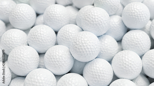 Golf Balls Background Texture – Professional Golf Equipment and Sports Recreation Concept