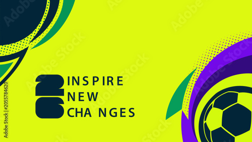 Abstract Colorful Graphic Design with Halftone Pattern
