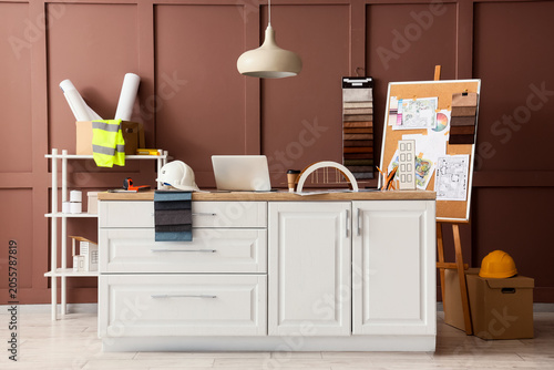 Interior design office work...