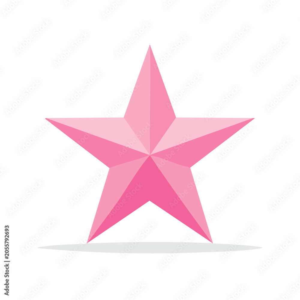 Fototapeta premium Pink Star Icon
