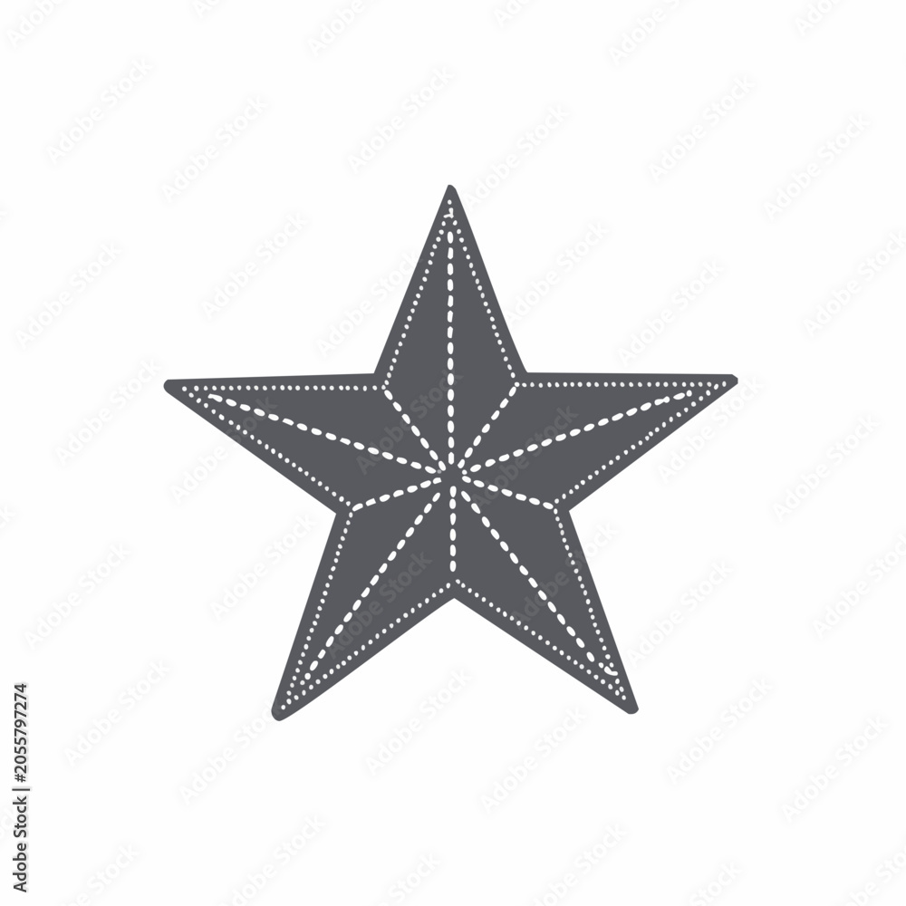 Obraz premium Stylized Starfish Icon