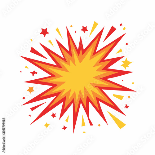 Explosion Comic Book Style Burst