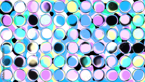 Soft periwinkle, lavender, and azure blue candy glass bubbles layered over a cornflower and lilac fluid abstract background, glossy 3D spheres