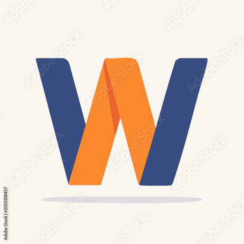 Stylized Letter W Logo