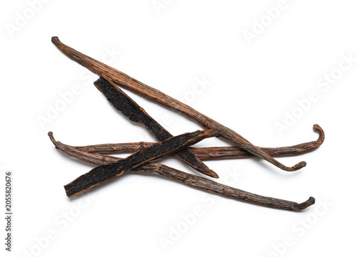 Aromatic dried vanilla stic...