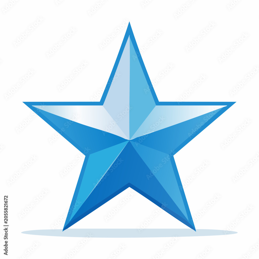 Obraz premium Blue Star Icon