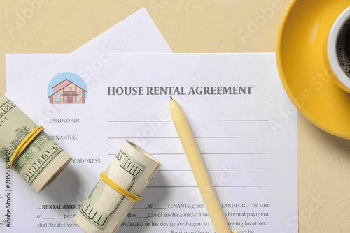 House rental agreement with...
