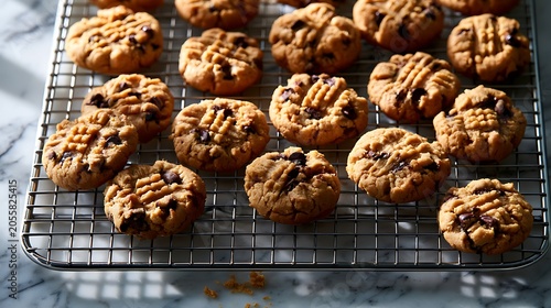 Top View of Baked Cookies / 焼きたてクッキーの俯瞰