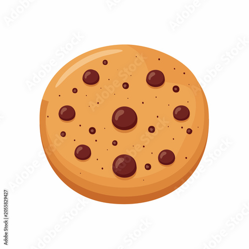 Chocolate Chip Cookie Illustration