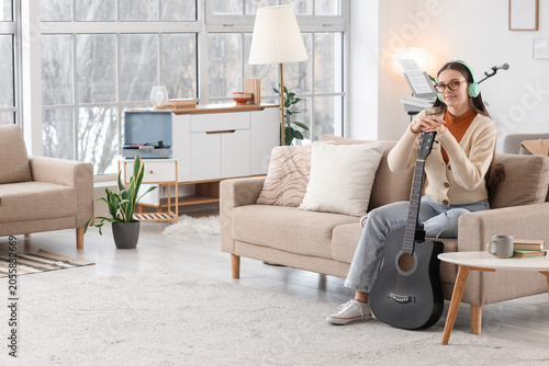 Portrait of young girl with...