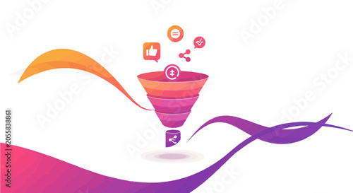 Optimizing Social Media Engagement for Digital Marketing Conversions through a Funnel Concept