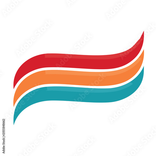 Abstract Wave Design Element