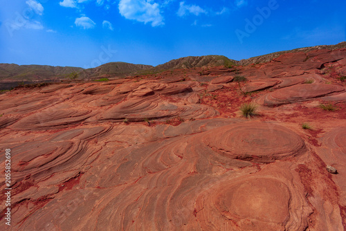 Fotografía Jingbian Wave Valley in Shaanxi Province, one of the most beautiful Danxia landf