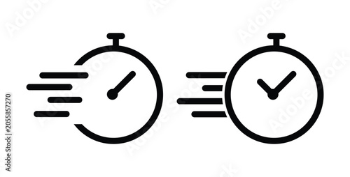 Quadro su tela Quick time icon set