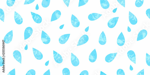 фотографія Light blue teardrop pattern on a white background seamless repeating design