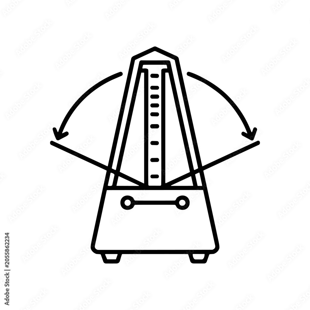 Fototapeta premium Musical metronome device for tempo.