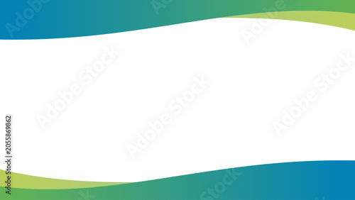 Background white with blue green gradient frame. Vector can be used for banners, posters, power points, certificates, templates, slides, etc.