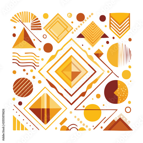 Geometric Shapes Flat Design Vector