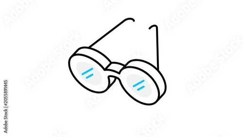 Sunglasses Animated Video Icon